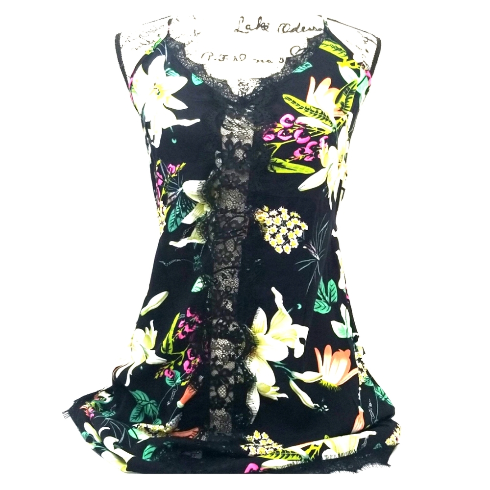 NWT Ekouaer Floral Print Nighty